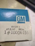 Misc Gm Parts Oem # 10006155. Fixed Price $10.00.