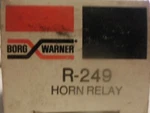 R249 Borg Warner Horn Relay Replaces Gm Delco 1115912 And D1758 72 73 Pontiac. Fixed Price $25.00.