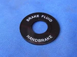 Jaguar Daimler Handbrake & Fluid Warning Light Escutcheon C19637. Fixed Price $33.59.