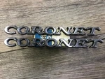 1969 70 Dodge Coronet Body Mopar Fender Emblem Set 2901751 C-g. Fixed Price $65.00.