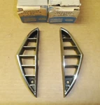Nos 1967 Ford Thunderbird Grill Extensions Pair C7SZ-8224/5A. Fixed Price $195.00.