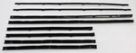 Window Sweeps Weatherstrip For 1964 Pontiac Gto Lemans Sedan Black Front Rear. Fixed Price $253.05.
