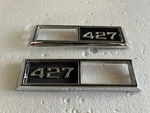 New 1968 Chevrolet Chevy Chevelle Nova Impala Front Fender 427 Emblem Bezels. Fixed Price $65.00.