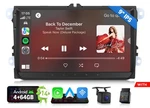 OBD2+FOR Vw Volkswagen Jetta MK5 MK6 Passat 9" Android 14 Radio Gps Carplay. Fixed Price $187.45.