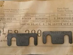 Nos 1970-72 Chevelle Cowl Induction Flapper Shims 3968556 .... Fixed Price $70.00.