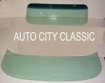 Glass For 1955 1956 Chev Pontiac 2 Door Hardtop Windshield And Back Green. Fixed Price $419.00.