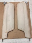 1967 1976 Mopar A-body Sun Visor Pair Parchment? Cream? Tan? 2877046 2877047. Fixed Price $87.00.