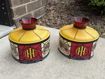 Vintage 1970S International Harvester Dealer Ih Case Tractor Lamp Shades Pair. Fixed Price $249.99.