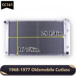 3 Row Aluminum Radiator Fits 1968-77 Oldsmobile Cutlass 442 Colonnade 28" Core. Fixed Price $147.25.