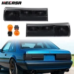 Hecasa Smoked Tail Lights Brake Lamps Ford Mustang 1987-1993 W/bulbs Dot/sae. Fixed Price $71.99.