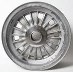 Used Campagnolo Cast Magnesium Sunburst Wheel For Ferrari 275 Gtb 14X6.5 40360. Fixed Price $1750.00.