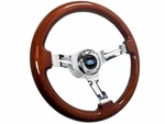 1964-72 Ford 14 Inch Mahogany Finish Bolt Steering Wheel Kit, Blue Oval Emblem. Fixed Price $269.99.