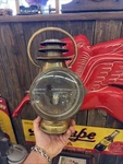 Early Antique Gray & Davis Brass 3 Tier Bale Side Lamp Amesbury Mass U.s.a.. Fixed Price $379.99.