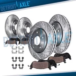 Front & Rear Drilled Rotors + Brake Pads For Chevy Impala Monte Carlo Intrigue. Fixed Price $176.53.