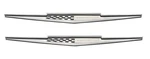 Front Fender Emblem Set For 1964-1965 Pontiac Bonneville Made In The Usa. Fixed Price $209.98.
