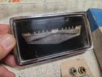 Nos 1964 Ford Galaxie Custom Fuel Door Emblem C4AZ-62405A36-A Fomoco. Fixed Price $149.95.