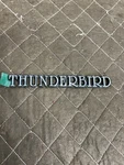 Vintage 70S 80S Metal Ford Thunderbird Script Emblem Badge Oem New Old Stock. Fixed Price $15.00.