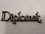 Vintage 1970'S Dodge Diplomat Metal Emblem Oem 4017344 Mopar 1979, About 4.5". Fixed Price $8.00.