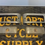 1949 Pontiac Park Light Bezel 5938309 Lh 5938310 Rh Left Right 3D. Fixed Price $35.00.