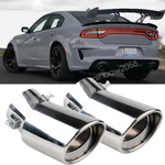 2X Exhaust Pipe Tip Rear Tail Throat Muffler Steel For Dodge Charger Se Sxt R/t. Fixed Price $47.49.