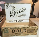 Antique Bold Bobrow Bros. Philadelphia Cigar Box Max Breuer Wilmington, Dist.. Fixed Price $39.95.