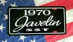 1970 Amc Javelin Sst License Plate Tag American Motors Performance Car. Fixed Price $19.85.