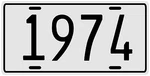 Dodge, Ford Chevy Antique Vehicle 1974 License Plate. Fixed Price $14.95.