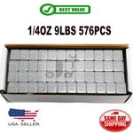 Box 1/4 Oz Grey Wheel Weights Stick-on Adhesive Tape 9 Lbs Lead-free 576 Pcs. Fixed Price $26.39.
