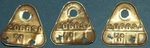 1953 1954 1955 Corvette Carter Yh Carburetor Tag, Set Of Original Tags, 2066SA. Fixed Price $199.99.