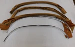 Nos Oem Ford 1971 1972 Galaxie 500 Wheel Lip Opening Fender Short Arch Mouldings. Fixed Price $449.00.
