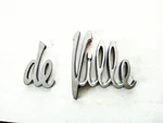 1961 Cadillac 'de Ville' Front Fender Script Emblem 3632237. Fixed Price $145.00.