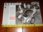 1962 Carroll Shelby CSX2000 The First Cobra Original 2012 Article. Fixed Price $13.95.
