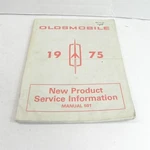 Vintage 1975 Oldmobile New Product Information Book Reference Parts Service. Fixed Price $12.64.