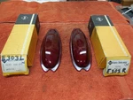 Porsche 356B/C Ribbed Teardrop 3260 Tailight Lenses, L/r In Rare Swf Boxes, Used. Fixed Price $155.00.