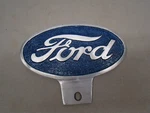 Vintage Style Ford License Plate Topper Script Badge Emblem Plaque Sign. Fixed Price $25.00.