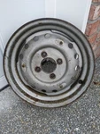 Triumph Road Steel Wheel 15" X 4 1/2 Fits TR250 W/ Rostyle Trim. Fixed Price $200.00.