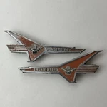 Vintage Oem Ford Thunderbird Fender Emblem V8 1955-57 BJ-16228-A BJ-16229-A Pair. Fixed Price $27.99.