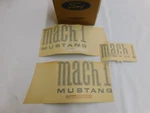 Nos Oem Ford 1971 1972 Mustang Mach Fender + Deck Trunk Lid Decal Set. Fixed Price $109.00.