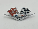 1962-63 Corvette Cross Flag Fender Emblem Oem Part #3792000 Gm. Fixed Price $29.00.