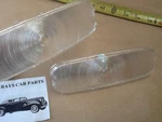 New Pair Of Replacement 1954 Chevrolet Clear Front Park Light Lens Covers !. Fixed Price $20.99.