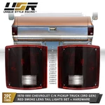 Dark Red Tail Light W/ Hardware L+r For 78-91 Chevy Pickup & Suburban Gmc. Fixed Price $49.95.