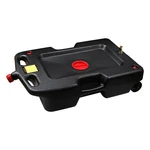 Aain AA075 15 Gallon Oil Drain Pan - 58 Quart Large Opening With Seal Cap. Fixed Price $125.09.