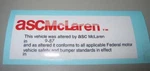 1984-87 Buick Regal Grand National Gnx Door Jamb Decal Asc New. Fixed Price $20.00.
