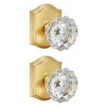 2 Pack Light Gold Crystal Glass Dummy Door Knobs, Non-turning Lock Single .... Fixed Price $48.84.