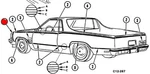 79-81 Chevrolet El Camino Malibu Lh Fender Red Decal Nos 14007201. Fixed Price $18.99.
