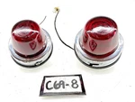 Vintage Yankee 975 Pair Red Glass Beehive Marker-tail Light-turn Signal C69-8. Fixed Price $104.95.