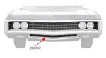 1969 Impala Bel Air Biscayne Caprice; Lower Front Grill. Fixed Price $174.99.