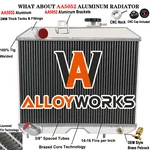 3ROW Aluminum Radiator Fits 1941-1952 Jeep Willys CJ2 CJ-2A CJ3 M38 / Ford Gpw. Fixed Price $151.05.