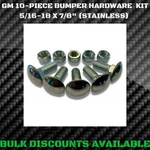 1959-1985 Chevy Impala Front Rear Chrome Bumper Bolts Nuts 5/16" Stainless Gm. Fixed Price $15.96.