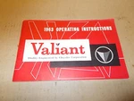 Mopar Nos Owners Manual 63 Valiant. Fixed Price $29.50.